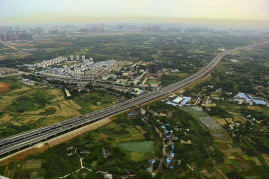 高速公路建設(shè)航拍