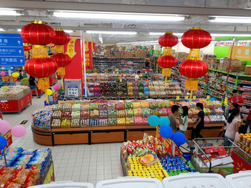 超市食品區(qū)