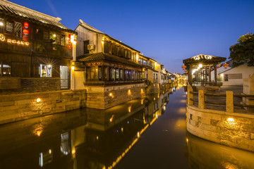 甪直古鎮(zhèn)夜景