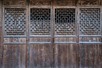 中式建筑窗格