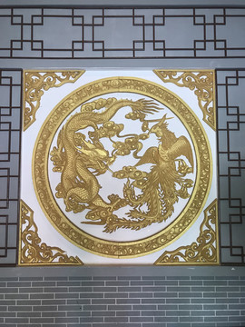 龍圖案鳳凰