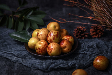 冬棗脆棗紅棗新鮮水果暗調(diào)大棗