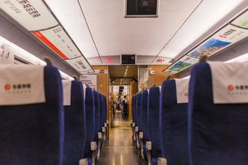 高鐵車廂內(nèi)景