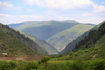 四川藏區(qū)甘孜高原草原風(fēng)光