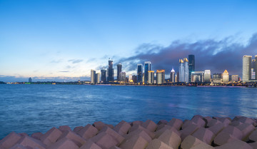 青島浮山灣夜景