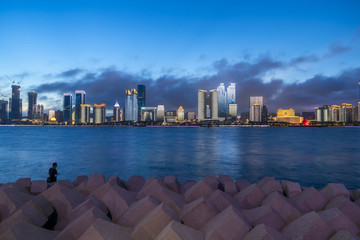 青島浮山灣夜景