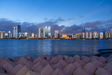 青島浮山灣夜景
