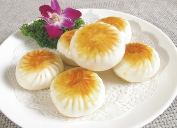 香煎菜肉包