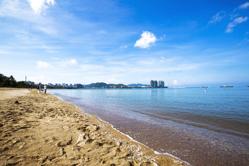 海南三亞灣風光