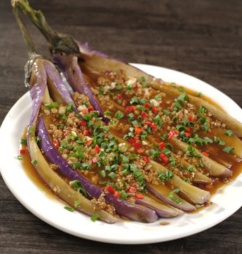 鵝肝醬肉碎蒸茄柳