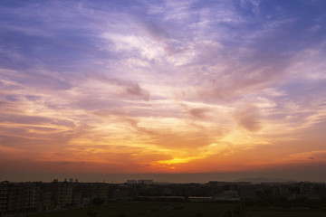 夕陽落日晚霞