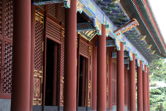 古建筑柱子