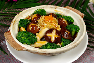 鮑汁什菌煲