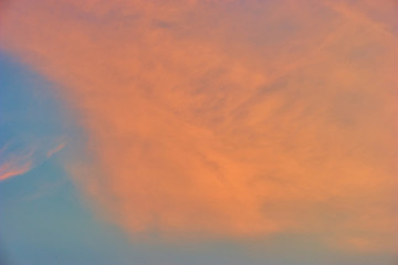 晚霞夕陽白云