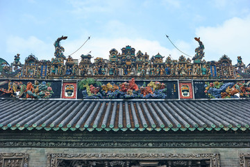 灰塑彩繪