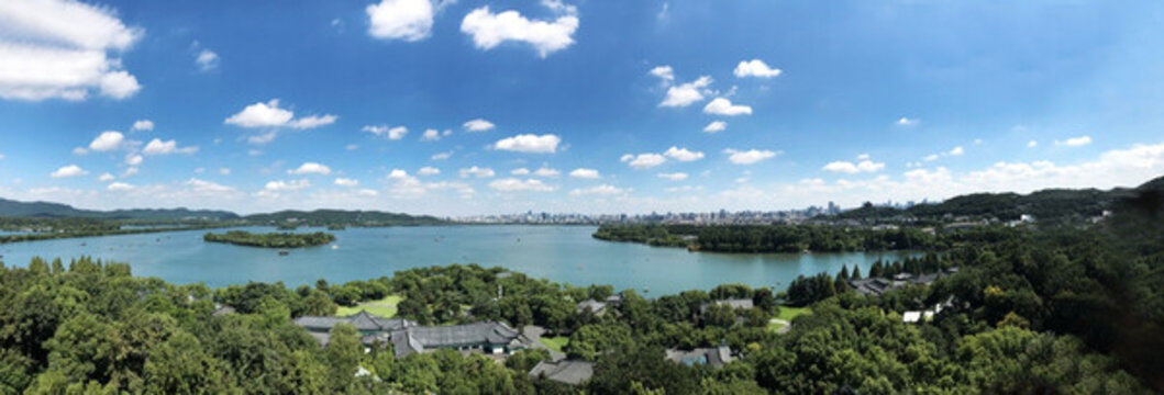 杭州西湖全景圖