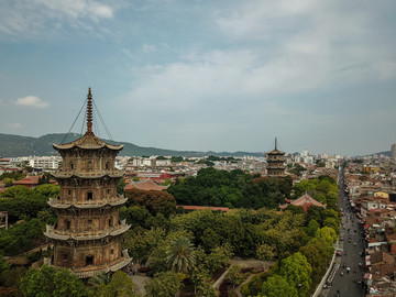 航拍開元寺