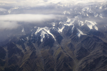航拍天山