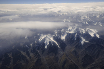 航拍天山