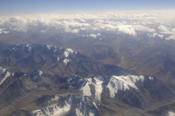 航拍天山