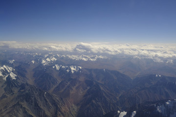 航拍天山