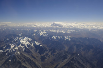 航拍天山