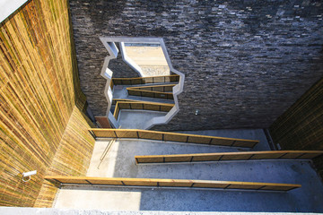 上海,世博,寧波滕頭館,案例,鄉(xiāng)村,古色古香,江南民居,建筑設計,瓦爿墻,生態(tài)