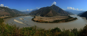 云南,麗江,石鼓鎮(zhèn),古鎮(zhèn),山川,住宅,民居