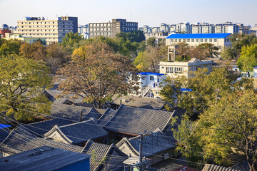 北京,四合院,老房子,老街,巷子,秋天,陽光,曬衣物