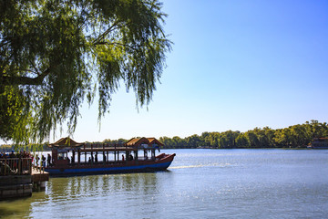 北京,頤和園,皇家園林,昆明湖,萬壽山,長廊,古建筑