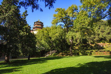 北京,頤和園,皇家園林,昆明湖,萬壽山,長廊,古建筑