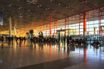 北京,首都國際機(jī)場(chǎng),候機(jī)大廳,飛機(jī),建筑