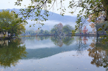 "安徽,宏村,塔川,古鎮(zhèn),秋色,徽居"