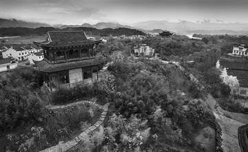 安徽,涇縣,桃花潭,小溪,徽居,古韻,山水,早晨