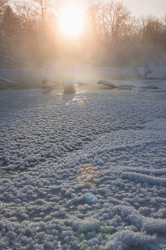 林海,雪原,大雪,晨霧,霧凇,潔白,純凈,童話,夢幻,寒冷