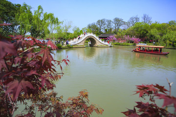 江蘇,揚(yáng)州,瘦西湖,春天,旅游