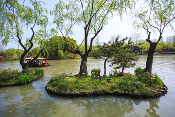 江蘇,揚(yáng)州,瘦西湖,春天,旅游