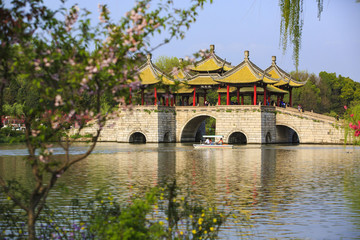 江蘇,揚(yáng)州,瘦西湖,春天,旅游