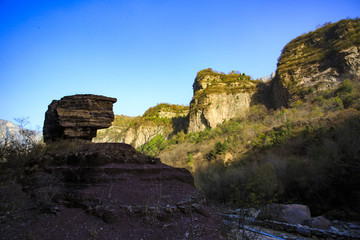 河南,林州,太行大峽谷,太行山,景區(qū),王相巖,豬叫石,峽谷,桃花谷,巖石