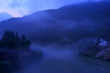 浙江,麗水,云和縣,仙宮景區(qū),云和湖,緊水灘電站,霧氣,仙境