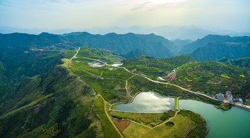 浙江,臺(tái)州,臨海,蘭田山,茶園,山村,山谷