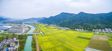 浙江,臺州,臨海,小溪鎮(zhèn),油菜花,小溪,稻田,春色,春天