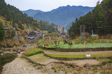 浙江,臺州,臨海,尤溪鎮(zhèn),江南大峽谷,上漲村,古道,古村