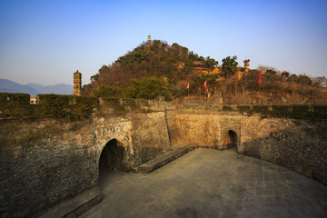 浙江,臺州,臨海,江南長城,臺州府城墻,古建筑,古長城,古城,塔,龍興寺