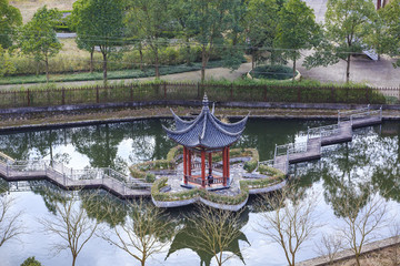 浙江,臺(tái)州,臨海,涌泉,牛頭山,水庫(kù),船,公園,大壩