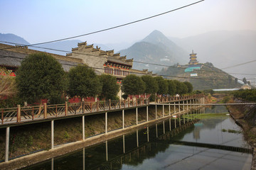 浙江,臺州,臨海,涌泉,南屏山,桔園,山村,村莊