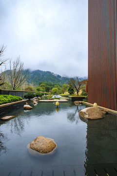 浙江,臺(tái)州,天臺(tái),南皇古道,秋色,山路,樹(shù)木,古樹(shù),游客