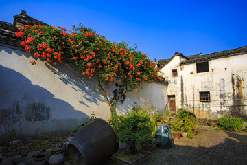 浙江,杭州,富陽市,龍門古鎮(zhèn),古建筑,江南,傳統(tǒng),民居,孫權故里