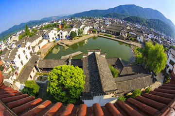 浙江,杭州,富陽市,龍門古鎮(zhèn),古建筑,江南,傳統(tǒng),民居,孫權故里