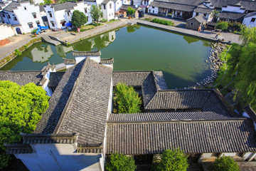 浙江,杭州,富陽市,龍門古鎮(zhèn),古建筑,江南,傳統(tǒng),民居,孫權(quán)故里